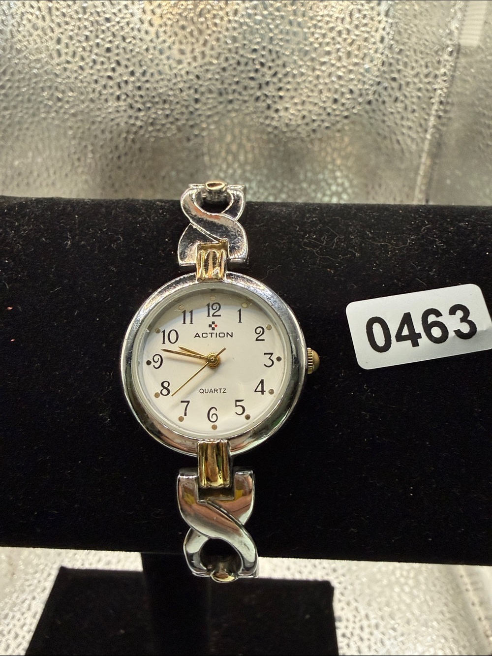 Two-Tone Silver and Gold Women's Bracelet Watch